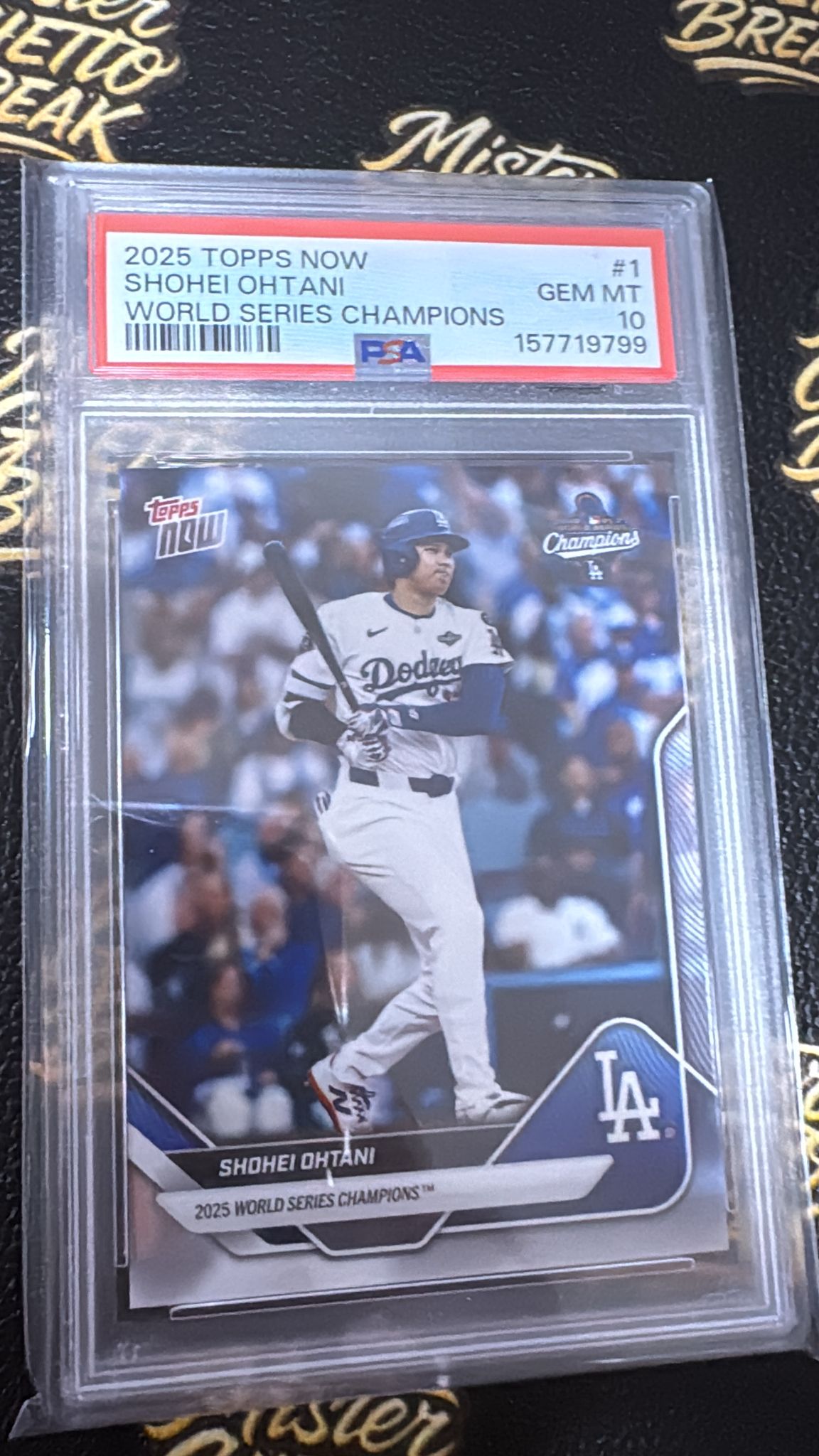 2025 Topps Now Shohei Ohtani World Series Champions  PSA10